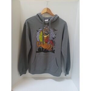 Scooby-Doo Shaggy Halloween Pullover Hooded Sweatshirt‎ Gray Unisex Large NWT